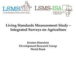 integrated surveys on agriculture