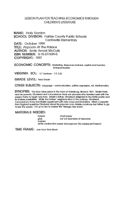 Lesson Popcorn Production