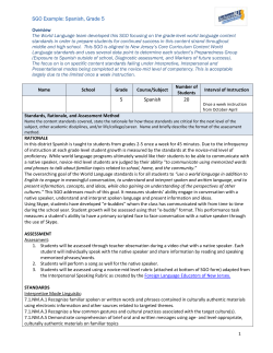 Spanish &ndash; Grade 5 - State of New Jersey