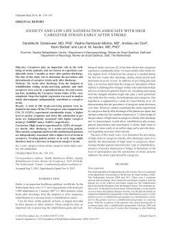ANxIEty ANd loW lIfE SAtISfActIoN ASSocIAtE WItH HIGH