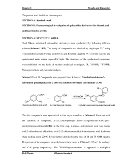 The present work is divided into two parts: SECTION A: Synthetic