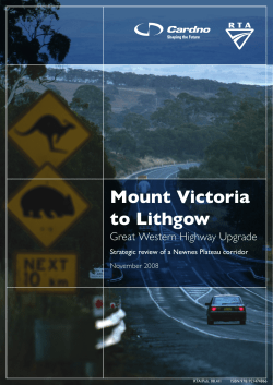 Strategic review of a Newnes Plateau corridor