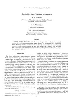 The ionicity of the Si-O bond in low
