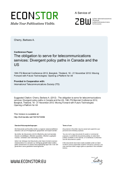The obligation to serve for telecommunications services