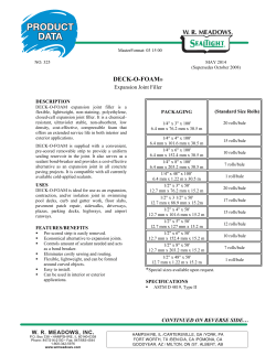DECK-O-FOAM - WR Meadows