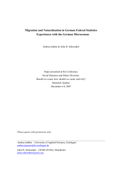 Paper: Migration and Naturalization in German Federal Statistics