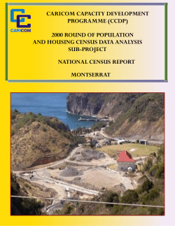National Census Report Montserrat