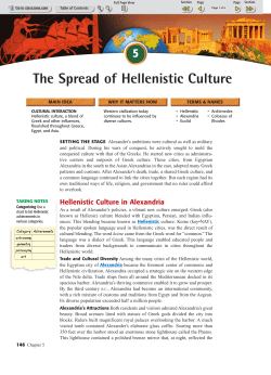 Section 5 - The Spread of Hellenistic Culture