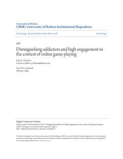Distinguishing addiction and high engagement in the context of