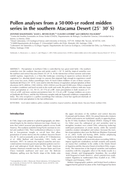 000-yr rodent midden series in the southern Atacama Desert (25&deg; 30