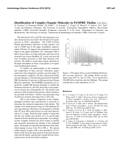 Identification of Complex Organic Molecules in PAMPRE Tholins