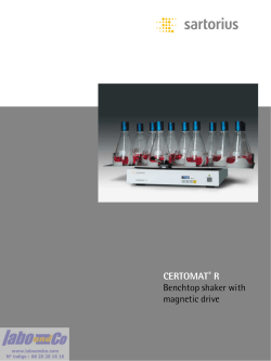 CERTOMAT&reg; R Benchtop shaker with magnetic drive