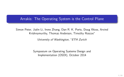 Arrakis: The Operating System is the Control Plane