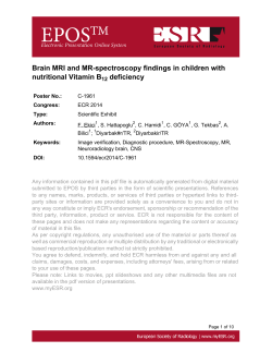 Brain MRI and MR-spectroscopy findings in children with nutritional