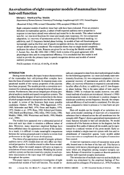 An Evaluation of Eight Computer Models of Mammalian Inner Hair