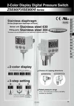 2-Color Display Digital Pressure Switch