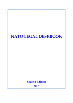 nato legal deskbook - Public Intelligence