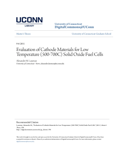 (500-700C) Solid Oxide Fuel Cells