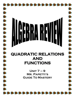 HERE - Mr. Papetti`s World of Math