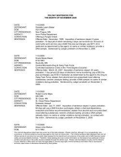sentencing for - Stearns County