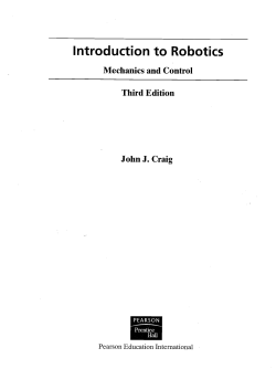 Introduction to Robotics - Sharif University of Technology