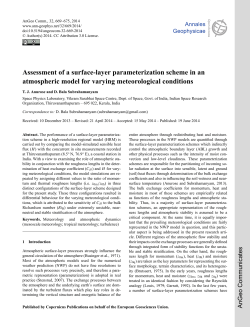 Assessment of a surface-layer parameterization scheme in an