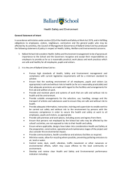 Health Safety and Environment Policy