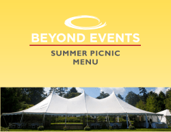 summer picnic menu
