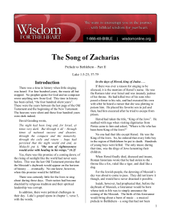 The Song of Zacharias - Wisdom for the Heart