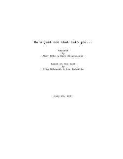 He`s just not that into you