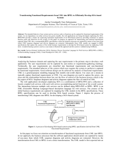 Transforming Functional Requirements from UML into