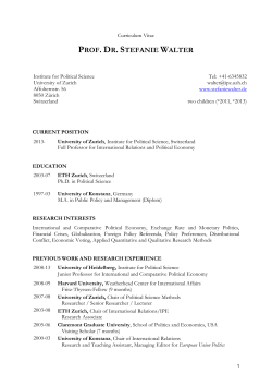 here - Stefanie Walter