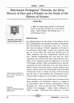 Babylonian Pythagoras` Theorem, the Early History of Zero and a