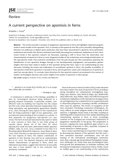 A current perspective on apomixis in ferns