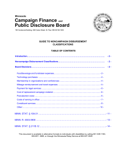 Campaign Finance and Public Disclosure Board