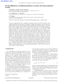 On the difference in scattering behavior of cyclic and linear