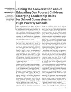 Joining the conversation about educating our poorest children