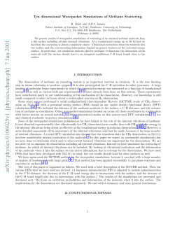 Ten-dimensional wave packet simulations of methane scattering