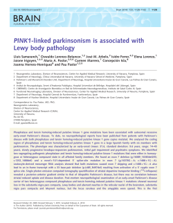 PINK1-linked parkinsonism is associated with