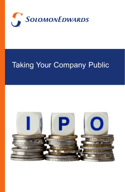 Taking Your Company Public