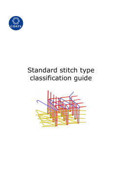 Coats Standard stitch type classification