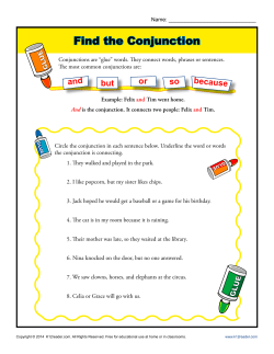 Find the Conjunction