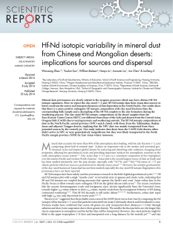 Hf-Nd isotopic variability in mineral dust from Chinese and
