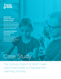 Case Study - FreshGrade