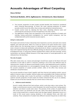 Acoustic Advantages of Wool Carpeting