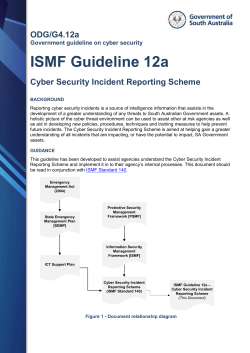 ISMF Guideline 12a - Office for Digital Government