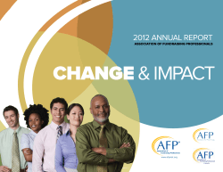 2012 annual report - Association of Fundraising Professionals