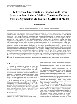 Inflation, Growth, Uncertainty, Asymmetric Multivariate GARCH
