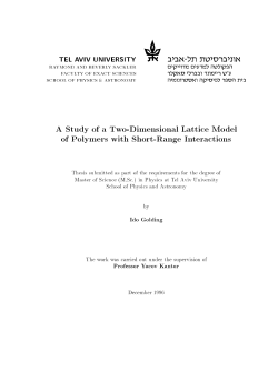 A Study of a Two-Dimensional Lattice Model of Polymers with Short