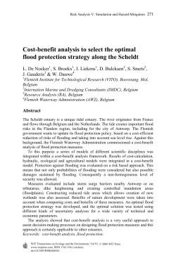 Cost-benefit analysis to select the optimal flood